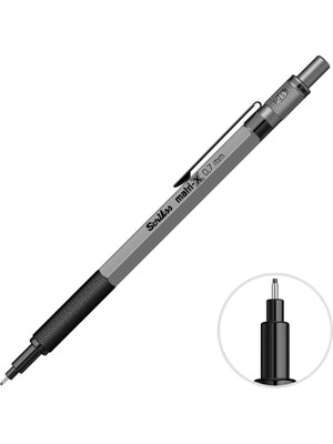 2 Adet Scrikss Matri-X Versatil Uçlu Kalem 0.7 mm Gri