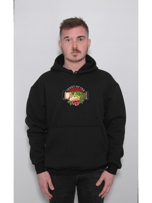 BUMETA Trust No One Snake Yılan Selamlaşmak Sweatshirt Unisex Kapüşonlu Hoodie