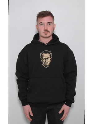 BUMETA Devil Man Şeytan Adam Puro Smoke Sweatshirt Unisex Kapüşonlu Hoodie