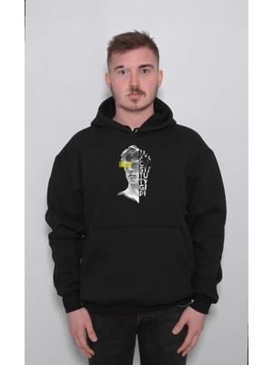 BUMETA Heykel Sanat World Filozof Sweatshirt Unisex Kapüşonlu Hoodie