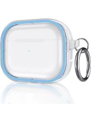 Skygo Revify Movenchy Apple Airpods Pro 2 (2.nesil) Shiny Şeffaf Kılıf - Sierra Blue