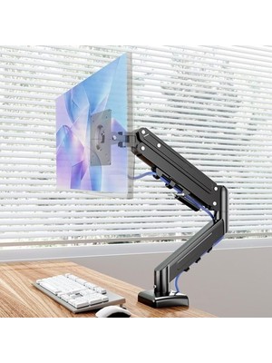 Adornist Tekli Monitör Standı ve Kolu Gaz Yaylı 17-32 Inç 9 kg Vesa Uyumlu