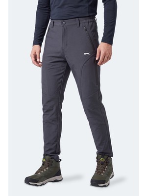 Slazenger Cocoa I Erkek Içi Polarlı Rüzgar ve Su Geçirmez Softshell Antrasit Pantolon