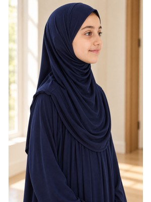 Manolyaşal İslamic Hijab Çocuk Namaz Elbisesi Tek Parça Pratik Başörtülü Organik Polyester Içermez