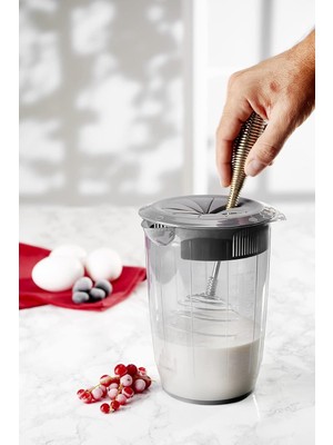 Str Store Kapaklı Mikser Blender Kabı 1 Litre Sıçratmayan Çırpma Mikser Kabı, Kapaklı Çırma Kabı [asorti]
