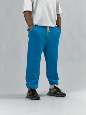 Cocopelli Paça Ayarlamalı Regular Mavi Erkek Jogger Pantolon COC3562
