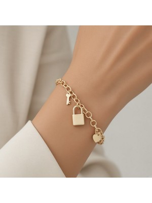 Xuping Jewelry Stil Incisi/xupıng Jewelry Sallantılı Charm Model Bileklik