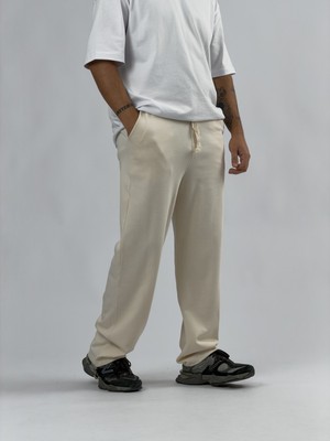 Cocopelli Paça Ayarlamalı Regular Bej Erkek Jogger Pantolon COC3568
