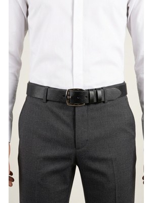 ONZ Hakiki Deri Erkek Spor Kemer - Kot ve Jeans Pantolon Uyumlu_4.5 cm
