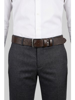 ONZ Hakiki Deri Erkek Spor Kemer - Kot ve Jeans Pantolon Uyumlu_4.5 cm