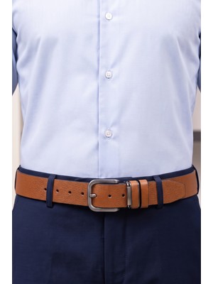 ONZ Hakiki Deri Erkek Spor Kemer - Kot ve Jeans Pantolon Uyumlu_4 cm