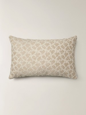 Minihol Lora Dikdörtgen Krem Kırlent Kılıfı (35 x 55 Cm)