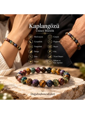 Doğal Holizm Kaplangözü Ünisex Doğaltaş Bileklik