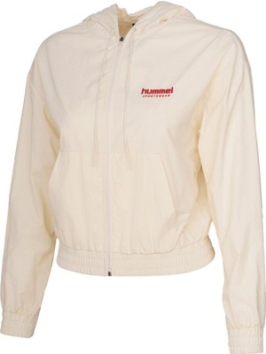 Hummel Samba Zip Hoodie 922498-9157 Krem Kadın Fermuarlı Hoodie