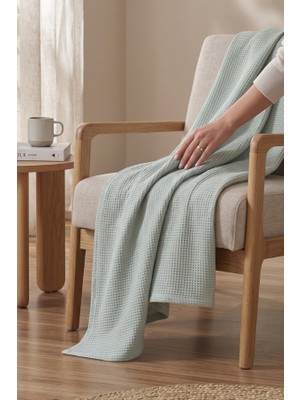 Vessino Home Aura Waffle %100 Pamuklu Koltuk Örtüsü (160X230 CM-200X230 Cm)