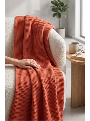 Vessino Home Aura Waffle %100 Pamuklu Koltuk Örtüsü (160X230 CM-200X230 Cm)