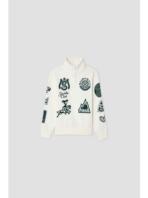 Swatsky Erkek Çocuk Ekru Sweatshirt