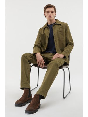 Mudo Erkek Haki Straight Fit Pantolon