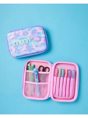 Smiggle Fly'n Hardtop Id Pencil Case Unicorn Desenli Kalem Kutu