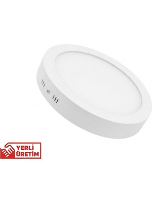 Lampist 24W Sıva Üstü Yuvarlak LED Panel 6500K