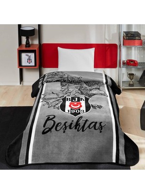 Taç Yeni Sezon Lisanslı Beşiktaş Kara Kartal Tek Kişilik Battaniye