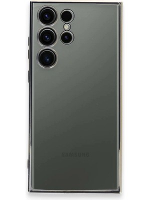 Skygo Revify Samsung Galaxy S24 Ultra Kılıf Razer Lensli Silikon - Gümüş