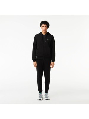 Lacoste Erkek Uzun Kollu Siyah Kapüşonlu Sweatshirt