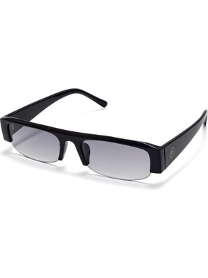 Ren Eyewear Vetra Kadın Güneş Gözlüğü – Dikdörtgen Yarım Tasarım, Kalın Çerçeve, UV400 Koruma