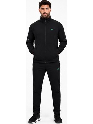 Lacoste Siyah Regular Fit Mevsimlik Ince Eşofman Takımı