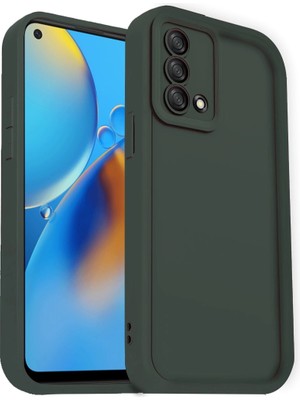 Skygo Revify Oppo A74 4g Kılıf Viera Silikon - Koyu Yeşil
