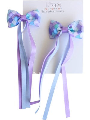 Liliza Accessories Deniz Kızı Desenli 2li Çocuk Klips Toka
