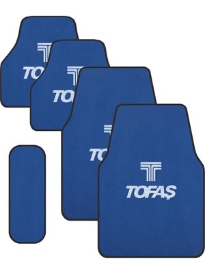 Tofaş Mavi Halı Paspas Takımı (Kenarları Biyeli)-Oto Halıflex Paspas