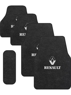 Renault Füme Halı Paspas Takımı (Siyah Biyeli)-Oto Halıflex Paspasuyumlu