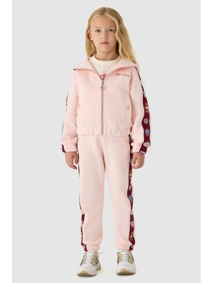 Swatsky Kız Çocuk Pembe Eşofman Üstü