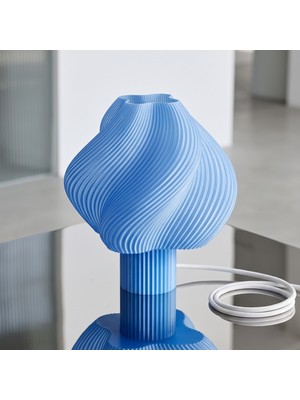 Luvenza Design Solae Blueberry Mavi LED Masa Lambası Abajur