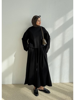 Moda Aksa 569 Btn Kışlık Basic Takım Siyah