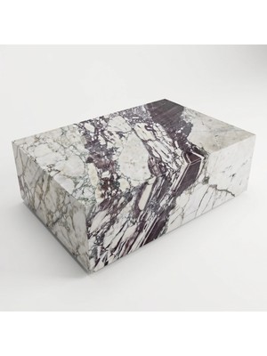 Adomar Marble Calacatta Viola Küp Mermer Orta Sehpa