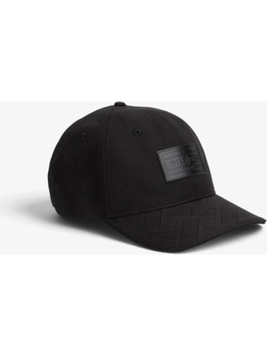 Tommy Hilfiger Th Flag Jacquard 6 Panel Cap Erkek Siyah Şapka - AM0AM14766