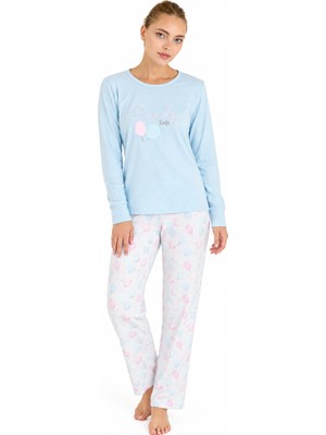 Royam Seamlife Kadın Kışlık Termal Uzun Kollu Pijama Takımı