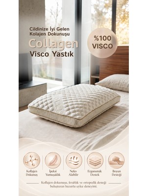 Kolajen Visco Ortopedik Yastık 40X60+15