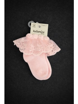 MentorAly Baby Dantelli Kız Bebek Çorabı