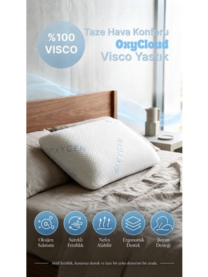 Oxycloud Visco Ortopedik Yastık 40X60+15