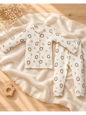Kız Çocuk Pijama Takımı Penguen Desenli