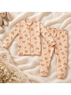 Kız Çocuk Pijama Takımı Ceylan Desenli