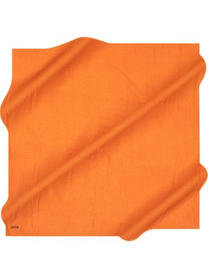 Aker Turuncu 100X100 Kraş Eşarp
