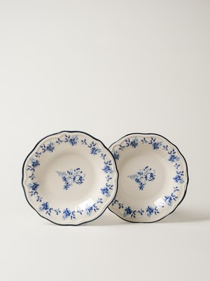 Minihol Delftware Porselen 2’li Çukur Tabak (22 Cm)