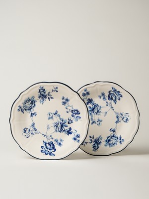 Minihol Delftware Porselen 2’li Servis Tabağı (26 Cm)