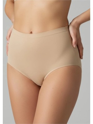QKK Lazer Kesim Iz Yapmayan Yüksek Bel Slip Korse - Dikişsiz Toparlayıcı Korse Slip