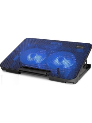 Skygo Notebook Soğutucu 2 Fan LED Siyah HDX4252