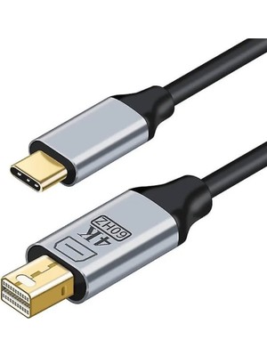 Skygo ZR126 Siyah Type-C Mini Dp Çevirici Kablo 1,8 M